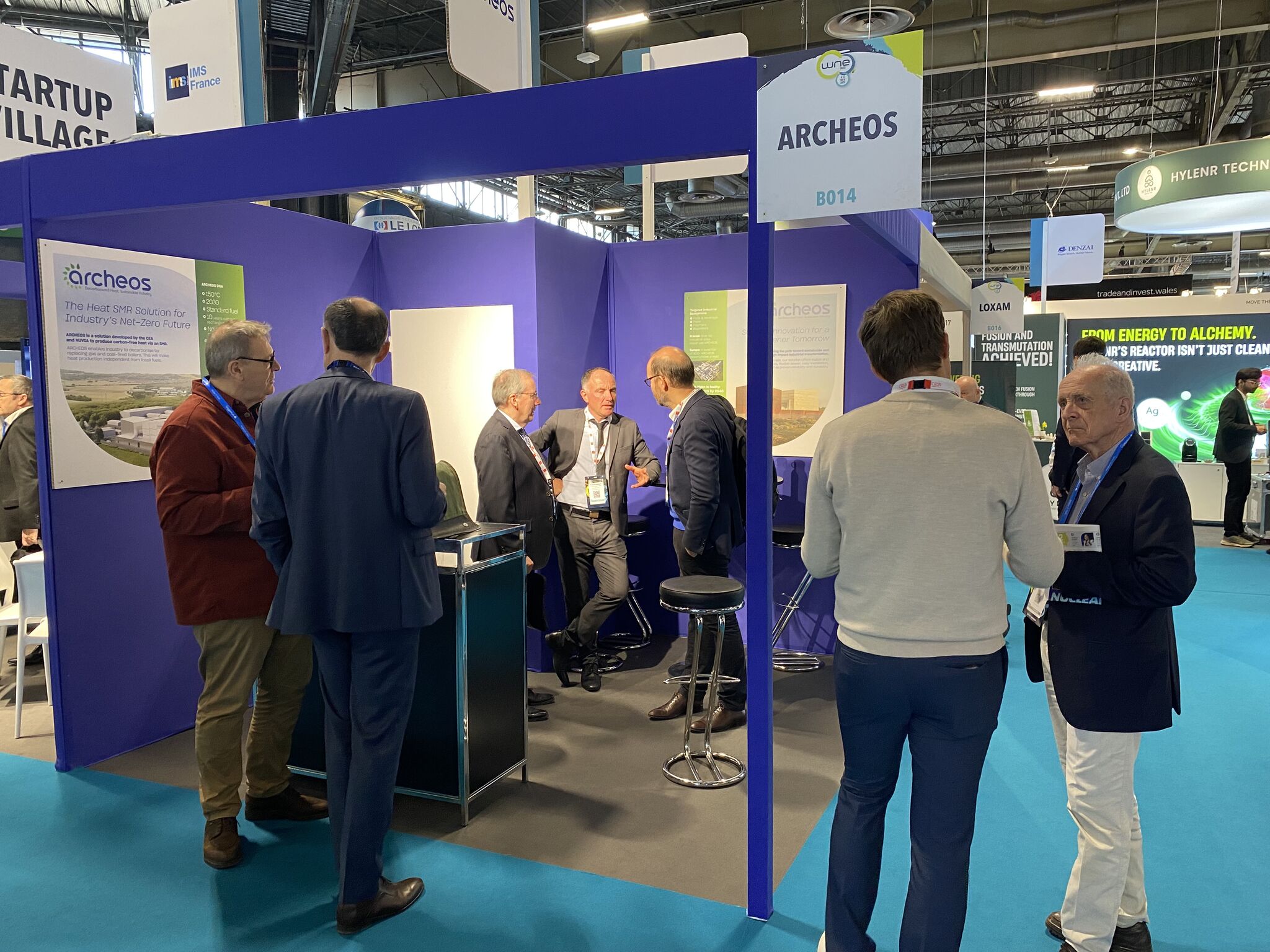 The ARCHEOS team at the World Nuclear Exhibition