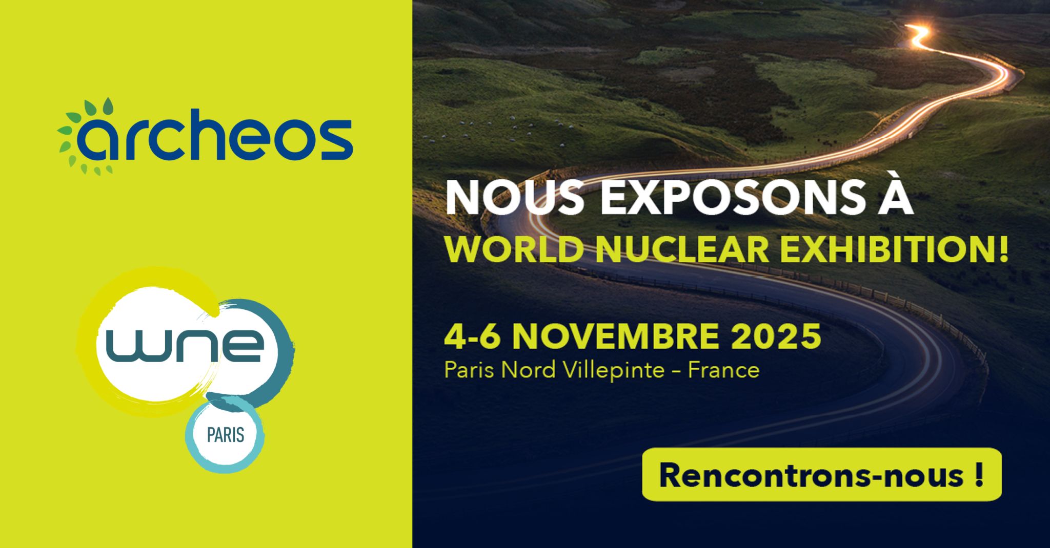 ARCHEOS at the World Nuclear Exhibition, booth B014